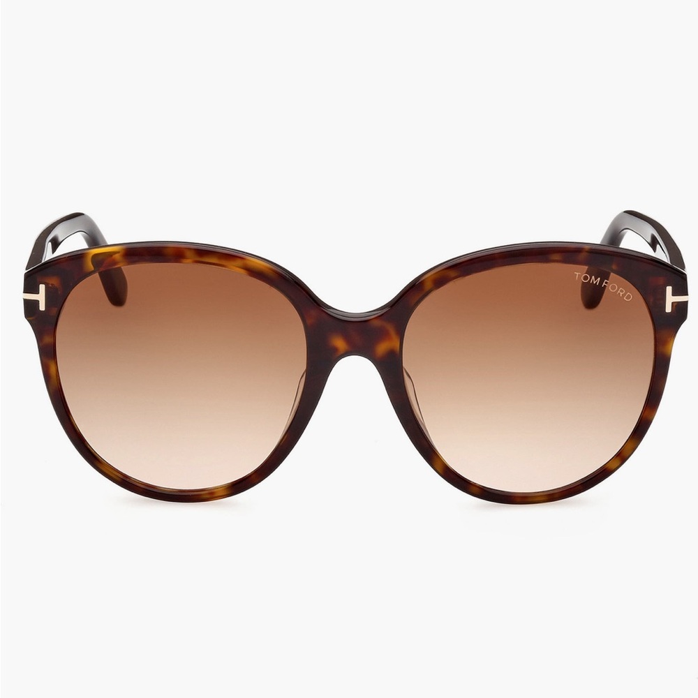 TOM FORD 58mm Round Sunglasses | 
Color: Dark Havana / Gradient Brown